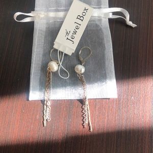 Pearl Mixed Metal Earrings